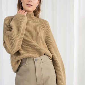 & other stories mockneck sweater